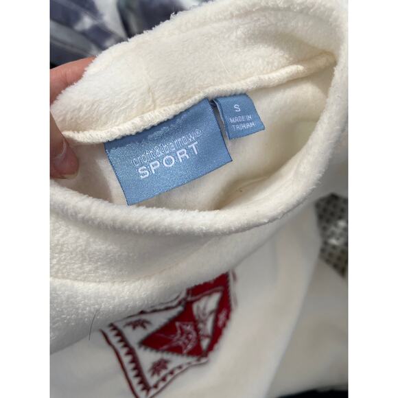 Vintage 1990s Croft & Barrow Sport White Snowflake Sweater Size Small Oversized - Picture 6 of 6